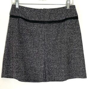 Gray Tweed Mini Skirt